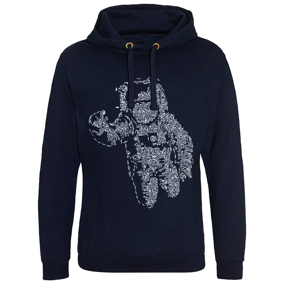 Flying Astronaut Mens Hoodie Without Pocket Space B040
