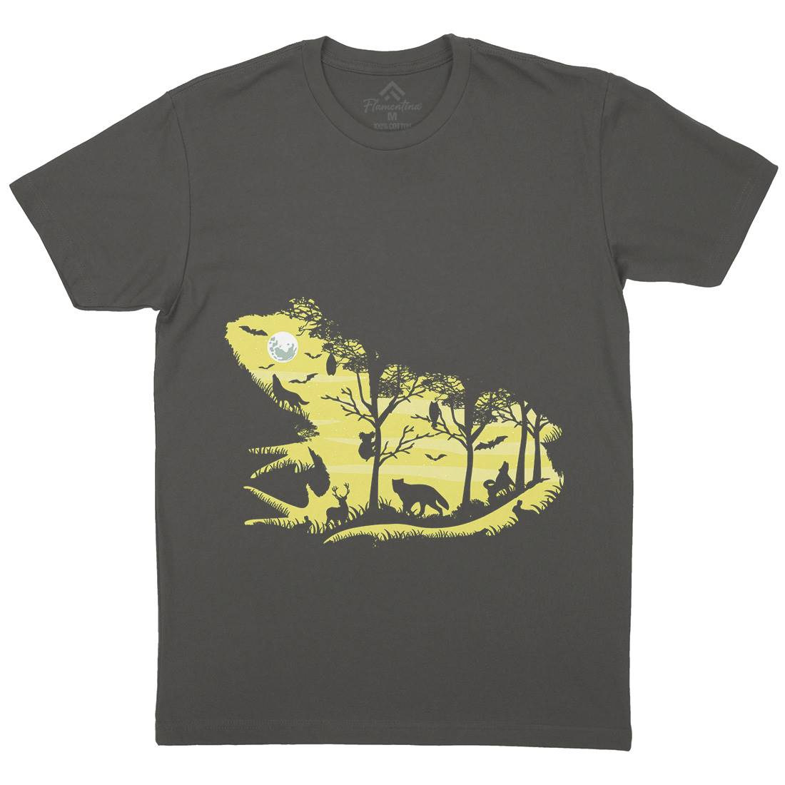 Froggy Night Mens Crew Neck T-Shirt Animals B041