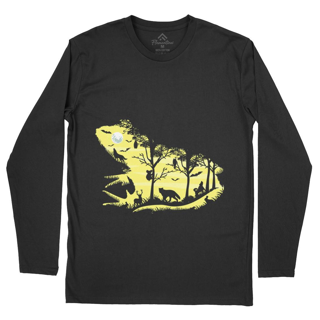 Froggy Night Mens Long Sleeve T-Shirt Animals B041