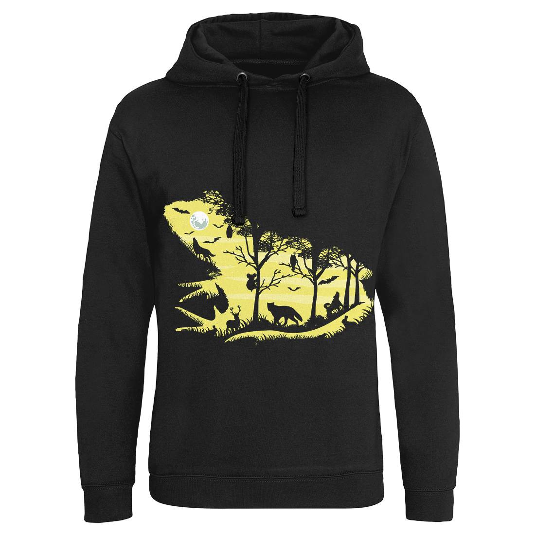 Froggy Night Mens Hoodie Without Pocket Animals B041