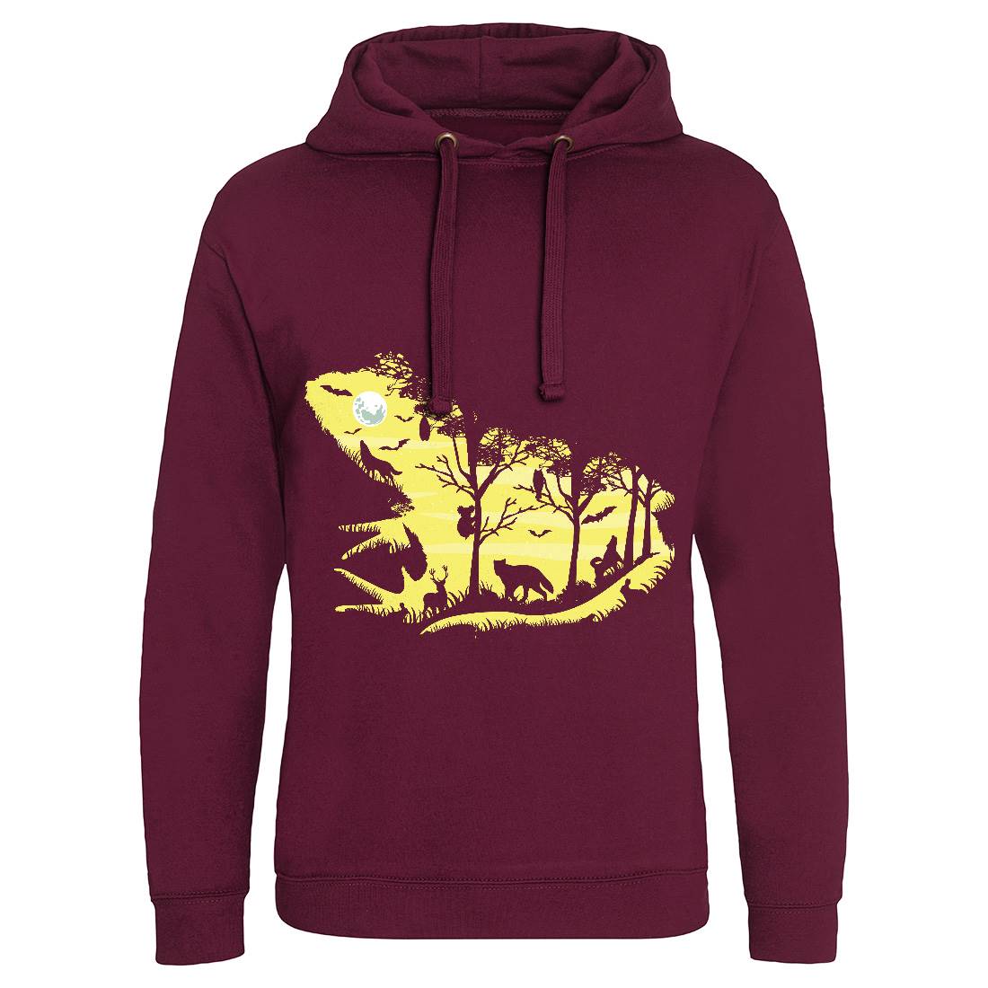 Froggy Night Mens Hoodie Without Pocket Animals B041