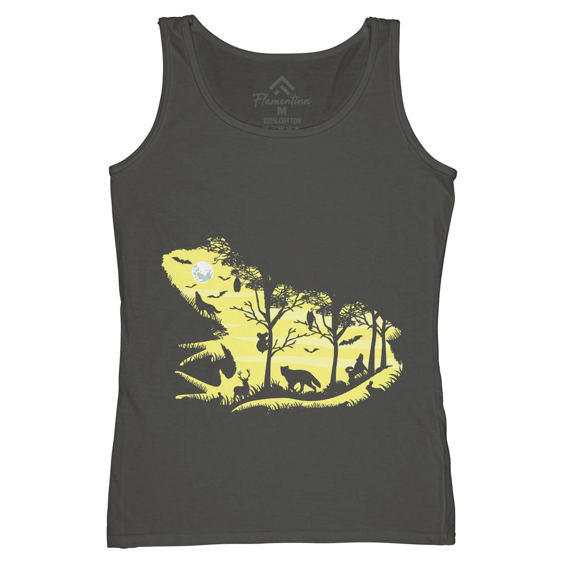 Froggy Night Womens Organic Tank Top Vest Animals B041