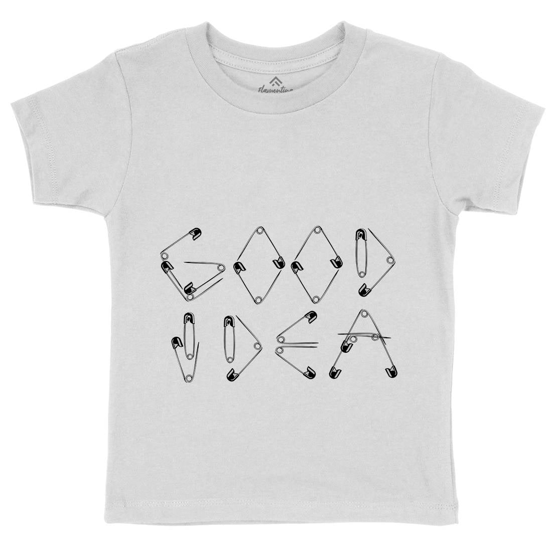 Good Idea Kids Crew Neck T-Shirt Retro B044
