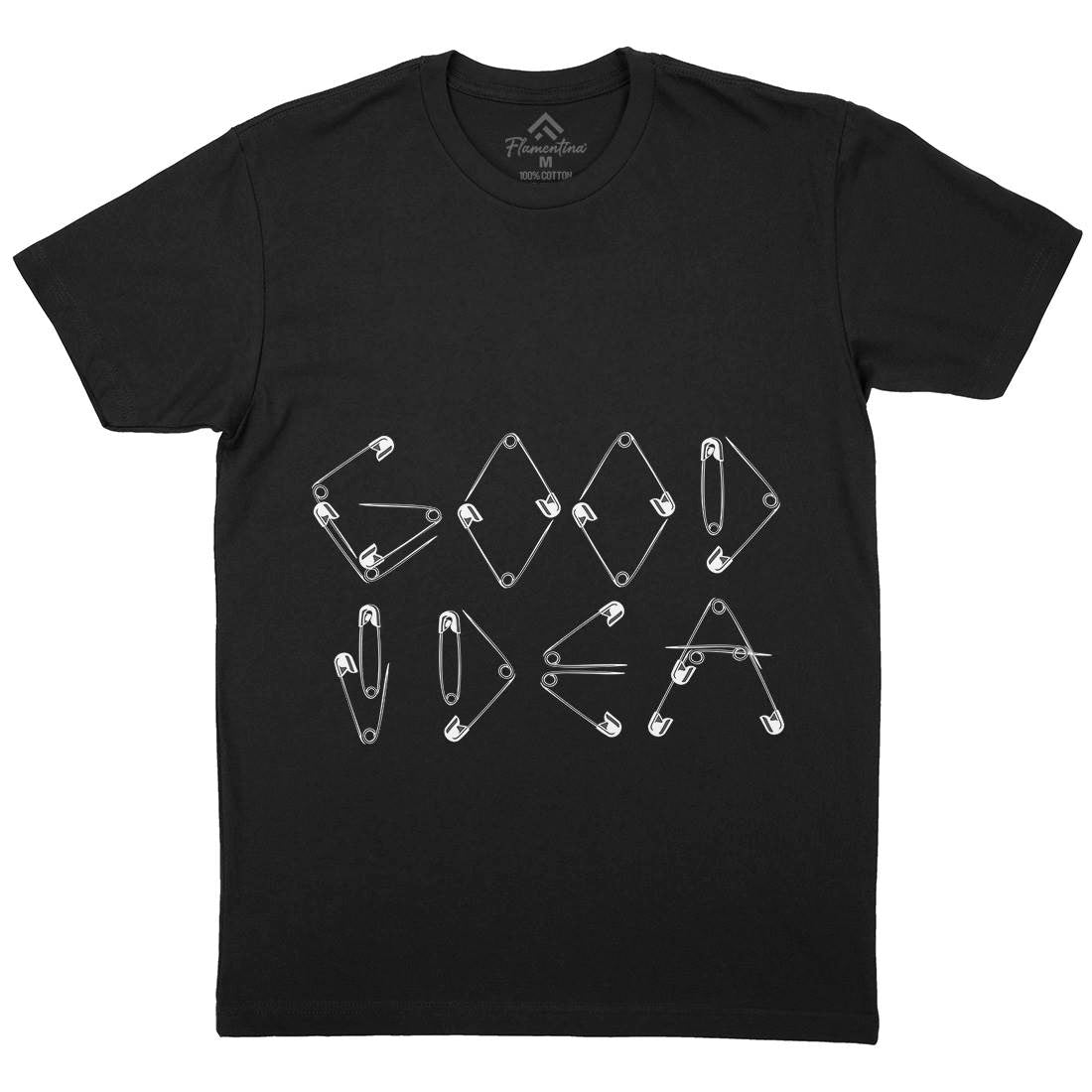 Good Idea Mens Crew Neck T-Shirt Retro B044