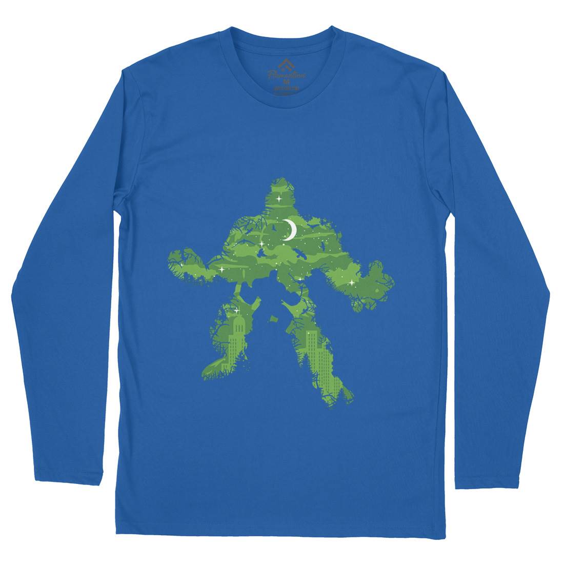 Green Monster Mens Long Sleeve T-Shirt Horror B046