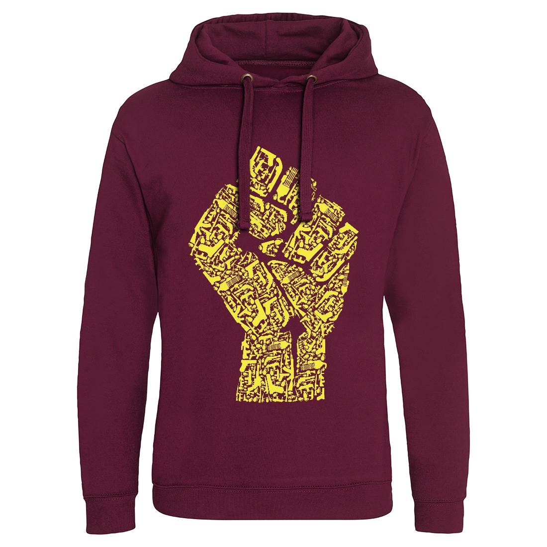 Hand Of Revolution Mens Hoodie Without Pocket Army B048
