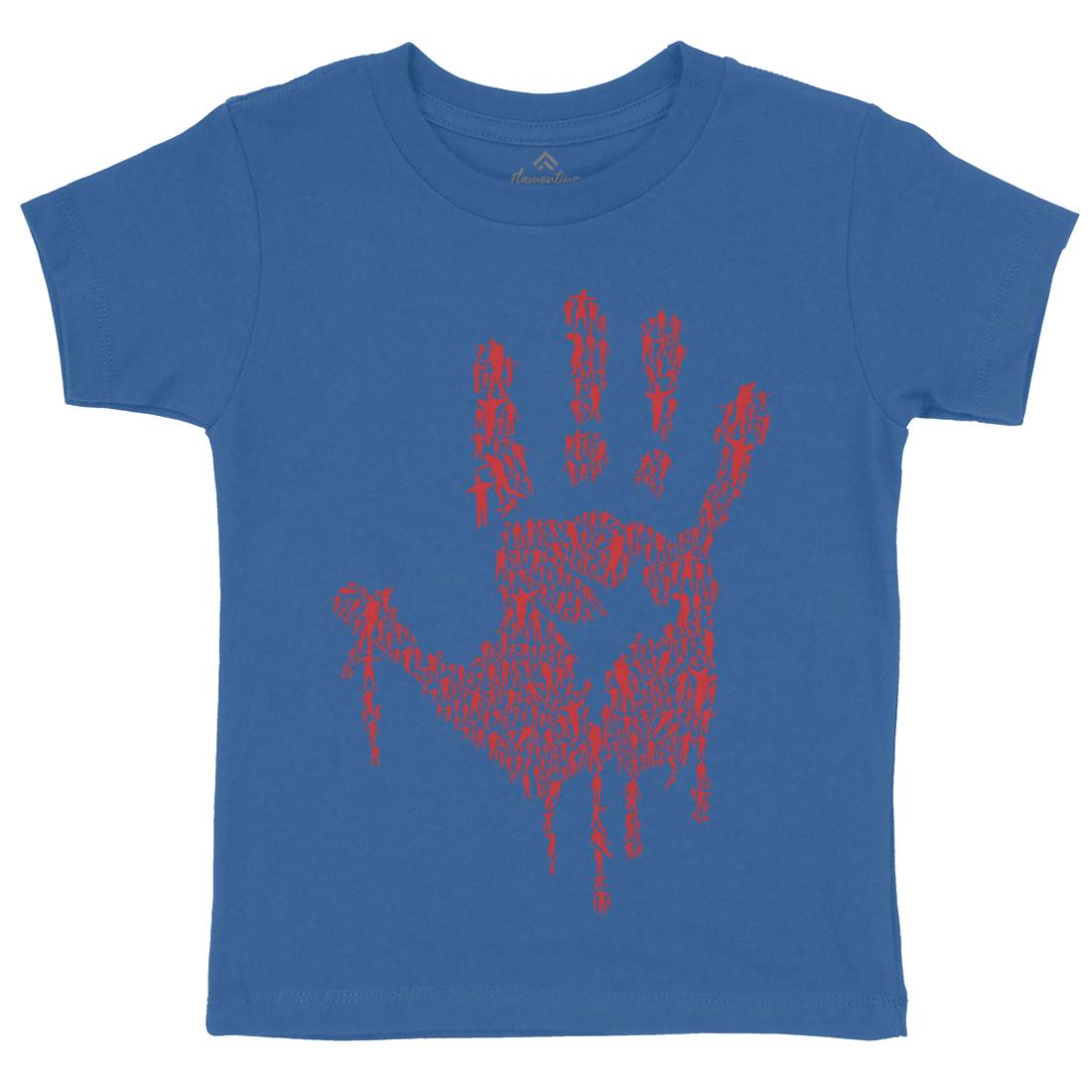 Hand Of Zombies Kids Organic Crew Neck T-Shirt Horror B049