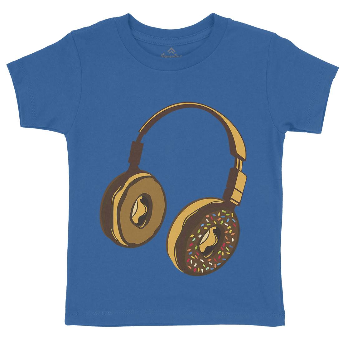 Headphone Donut Kids Crew Neck T-Shirt Music B050