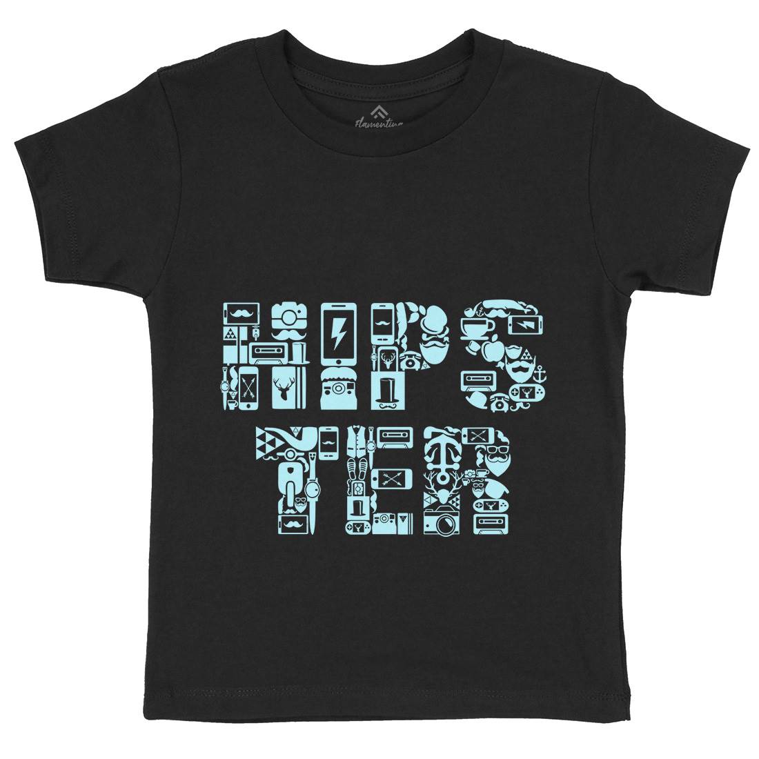 Hipster Kids Organic Crew Neck T-Shirt Barber B051