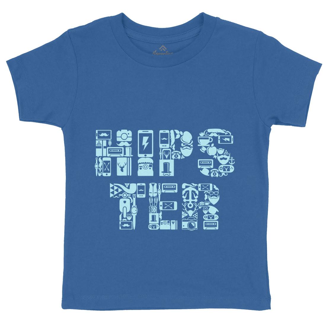 Hipster Kids Crew Neck T-Shirt Barber B051