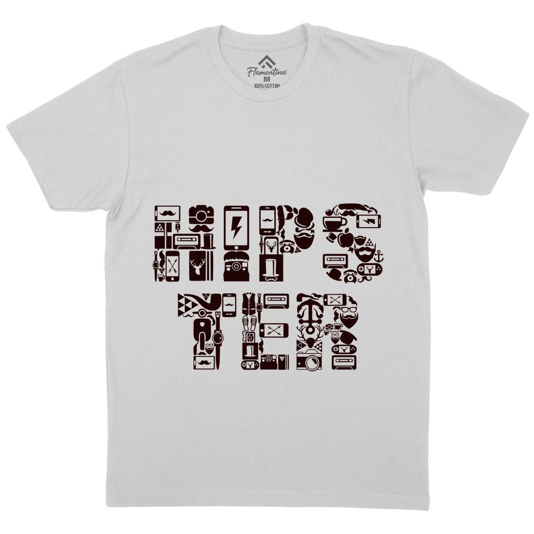 Hipster Mens Crew Neck T-Shirt Barber B051