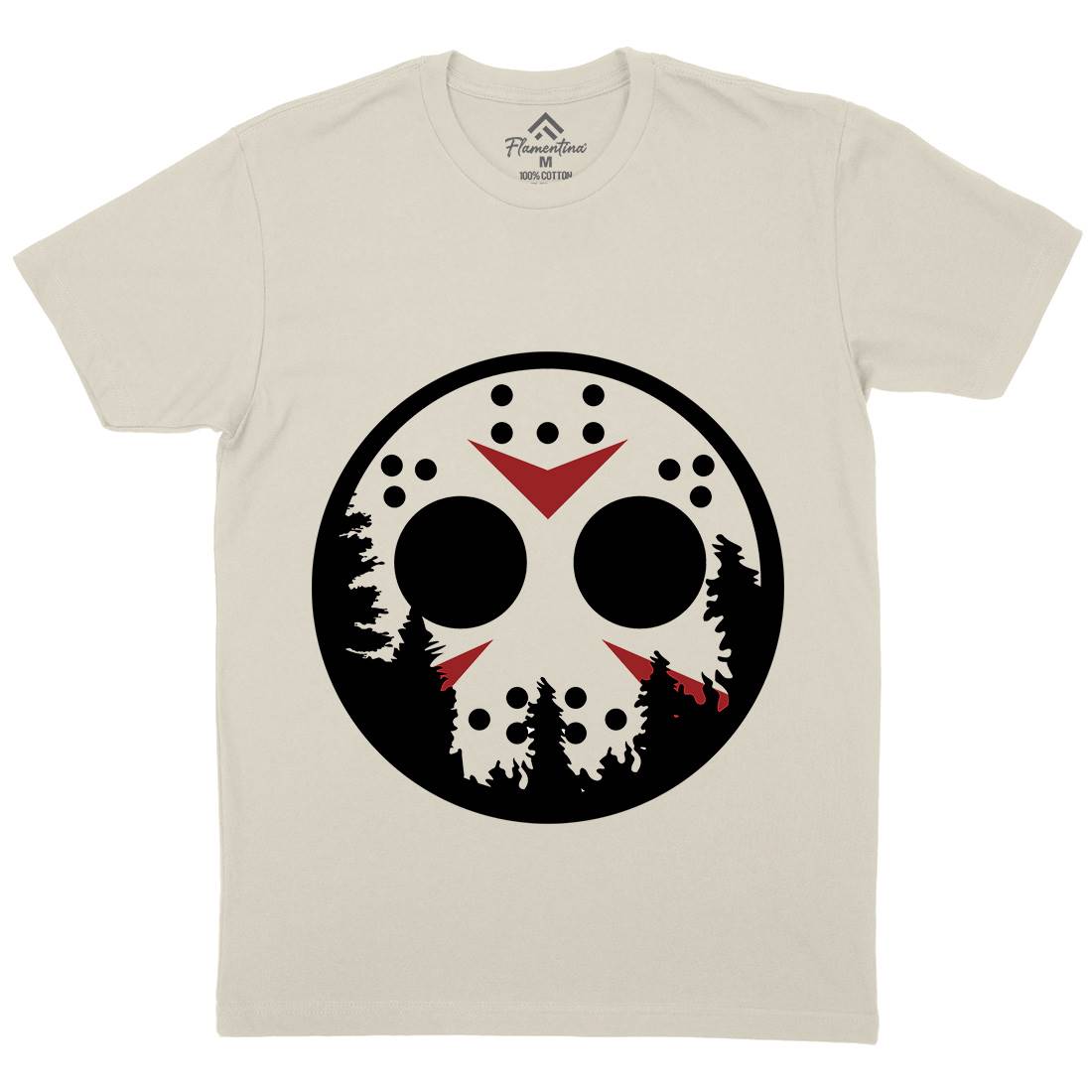 Moon Mens Organic Crew Neck T-Shirt Horror B054
