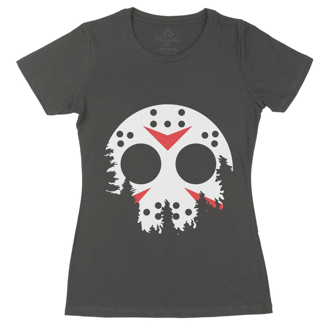 Moon Womens Organic Crew Neck T-Shirt Horror B054