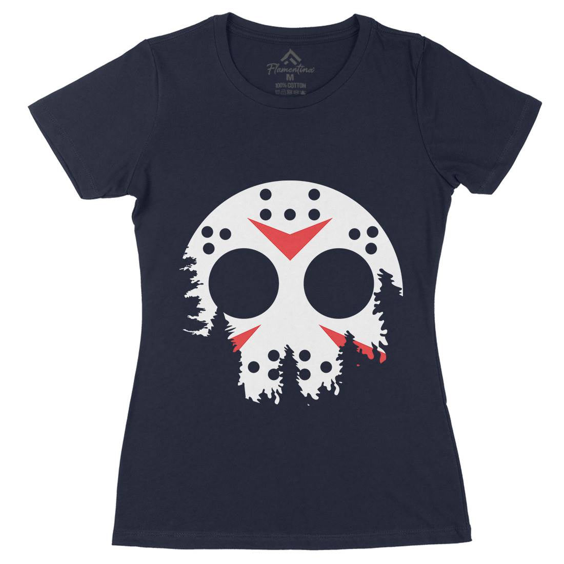 Moon Womens Organic Crew Neck T-Shirt Horror B054