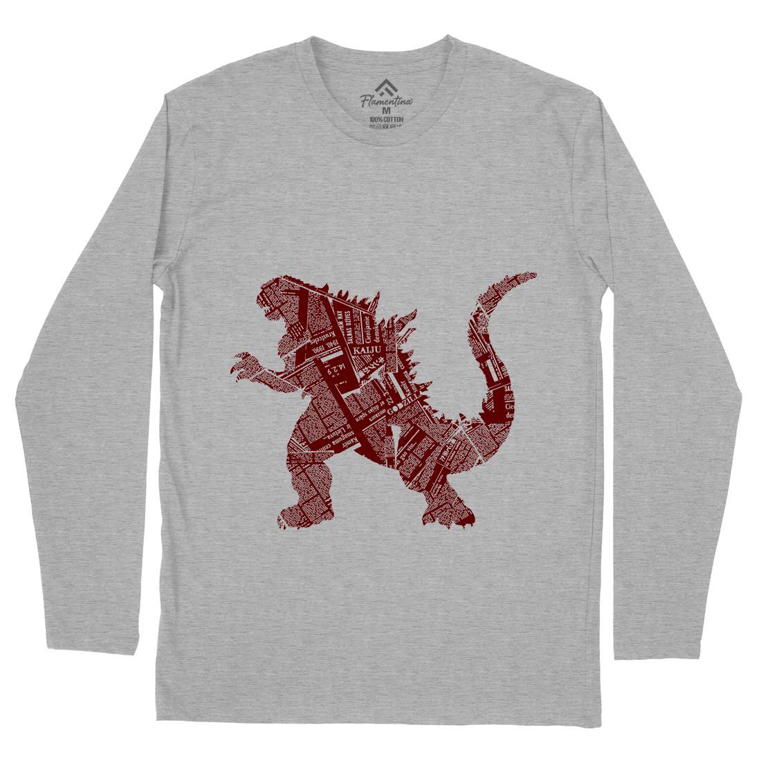 Monster Mens Long Sleeve T-Shirt Horror B055
