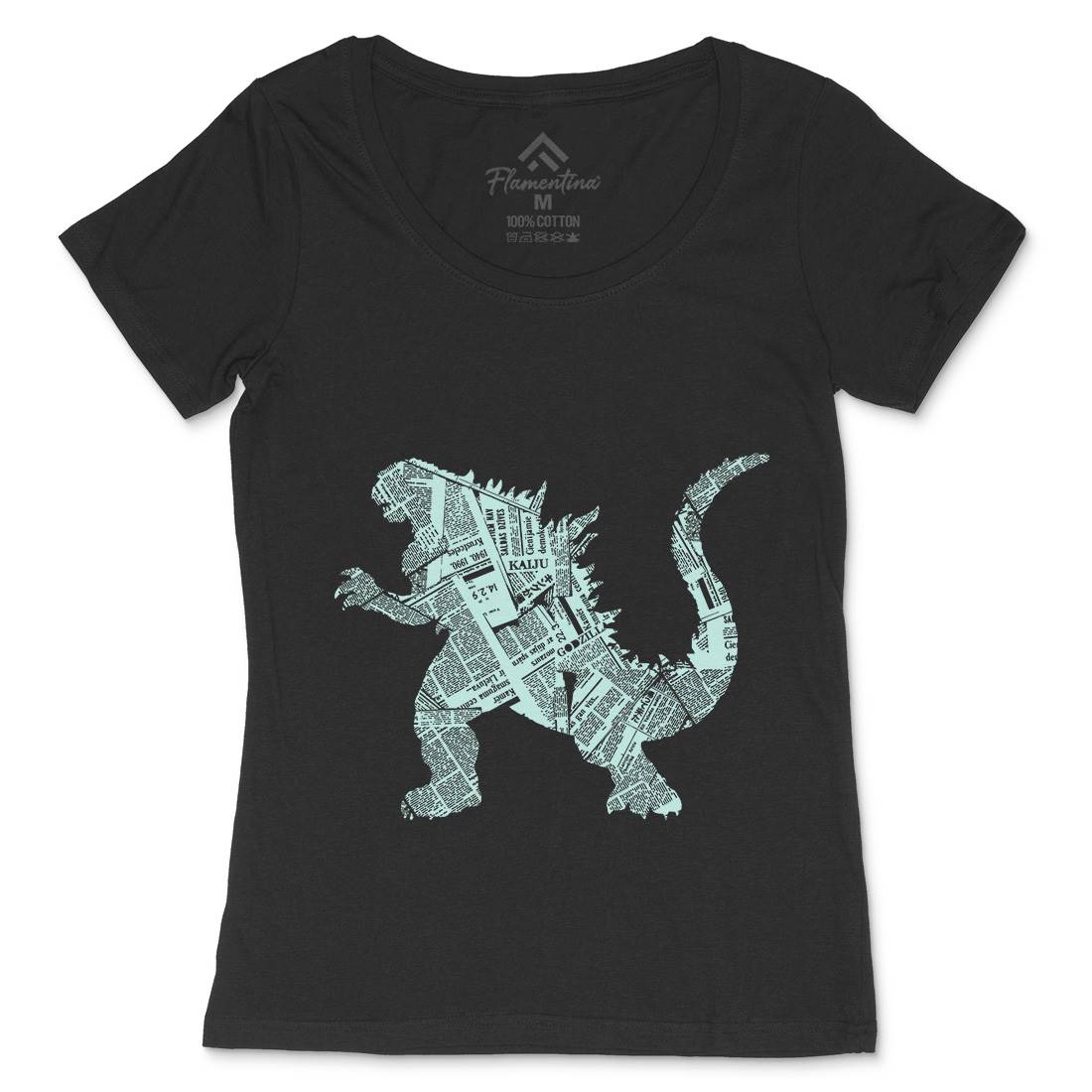 Monster Womens Scoop Neck T-Shirt Horror B055