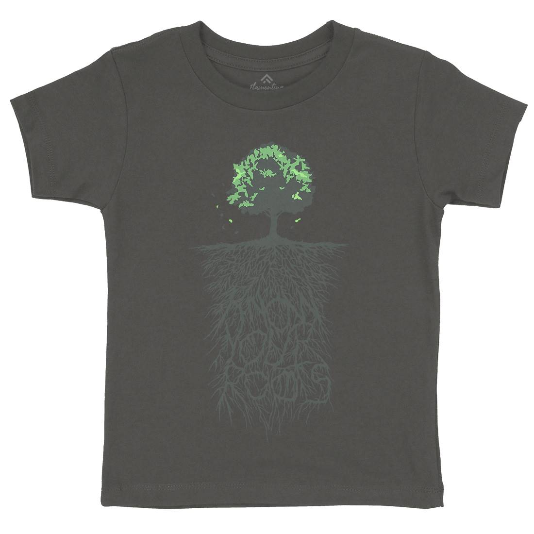 Know Your Roots Kids Crew Neck T-Shirt Nature B057