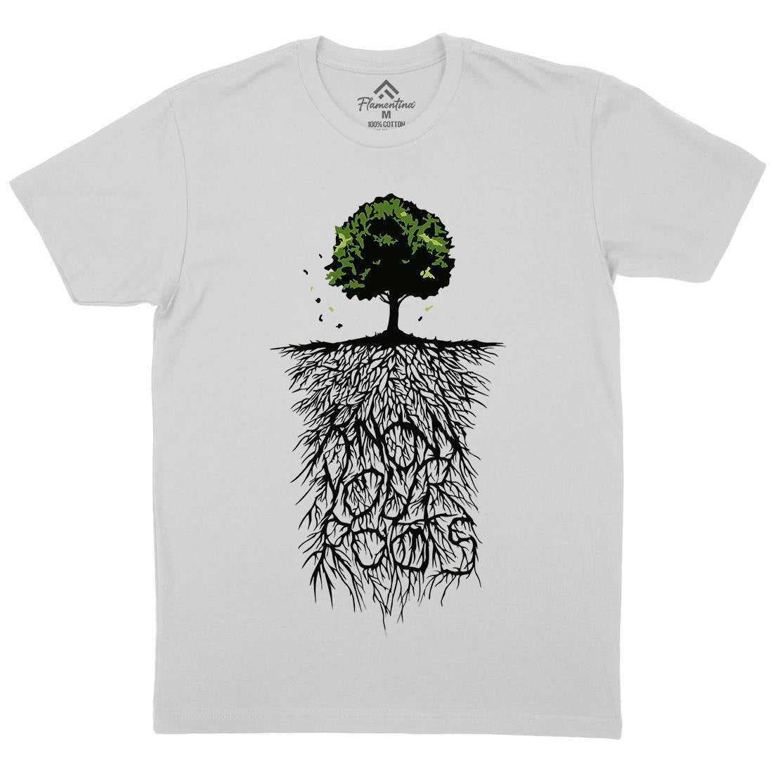 Know Your Roots Mens Crew Neck T-Shirt Nature B057
