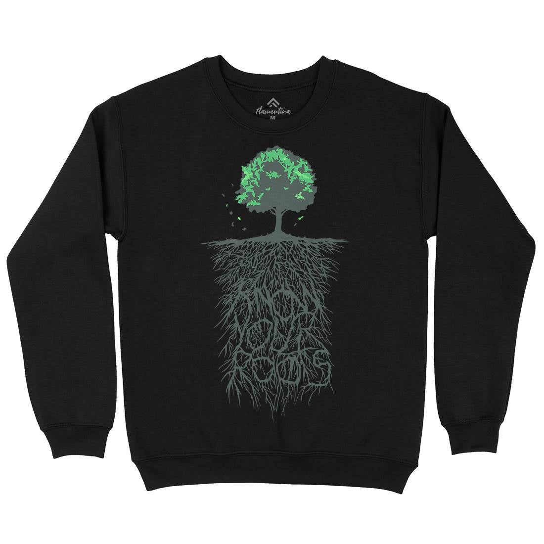 Know Your Roots Mens Crew Neck Sweatshirt Nature B057