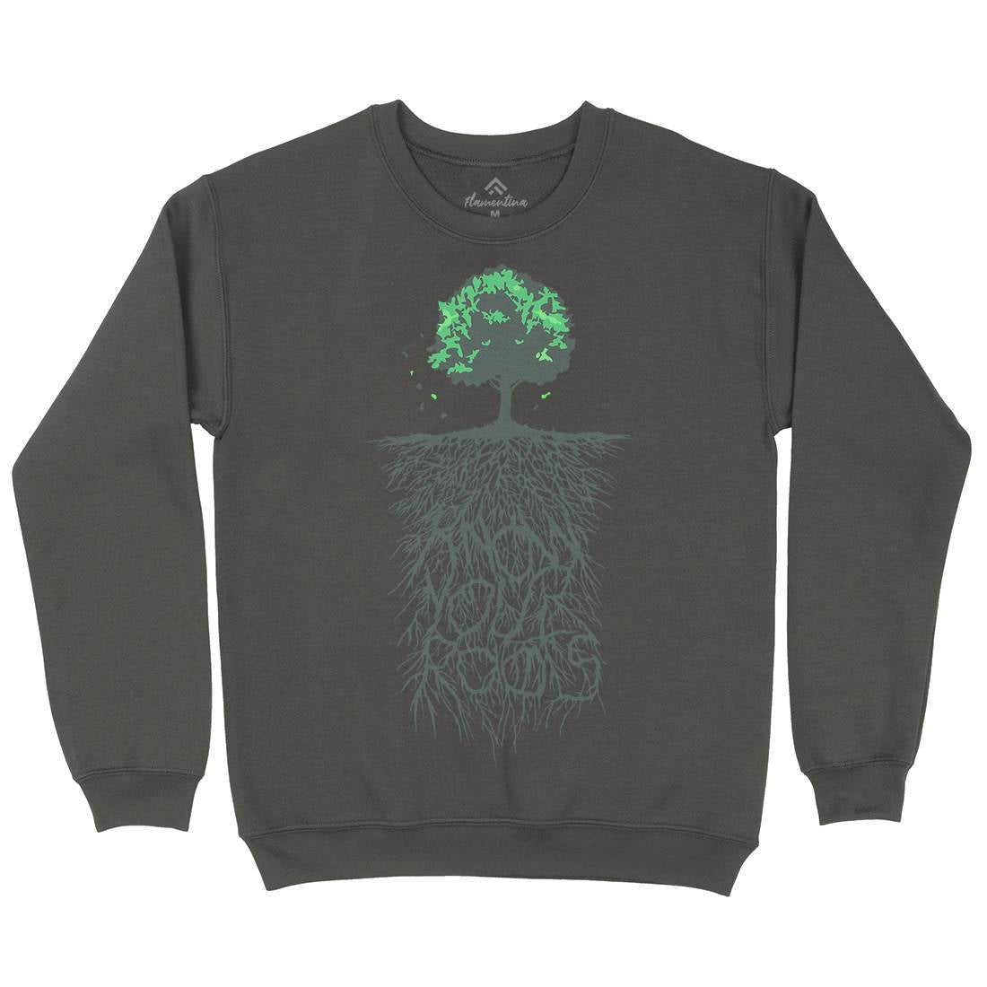 Know Your Roots Mens Crew Neck Sweatshirt Nature B057