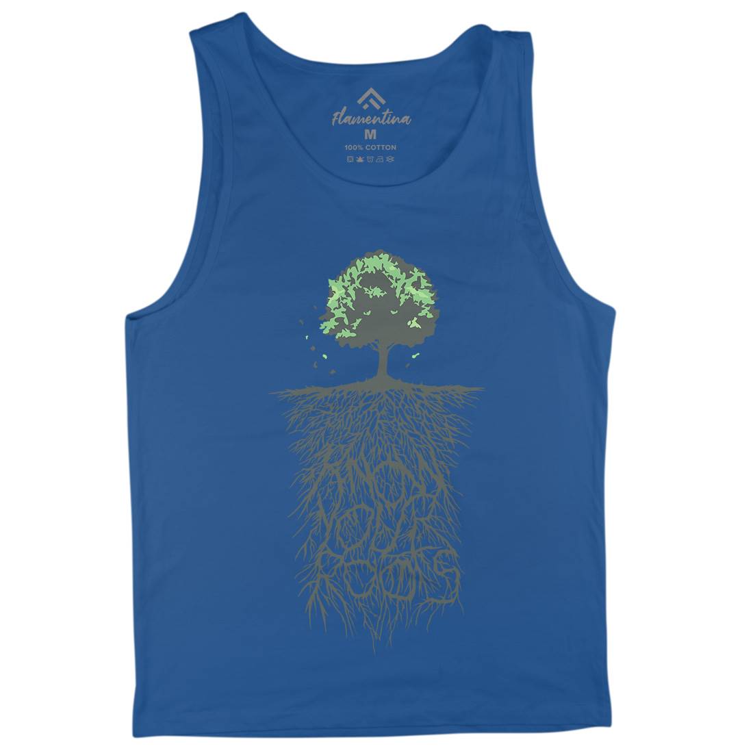 Know Your Roots Mens Tank Top Vest Nature B057