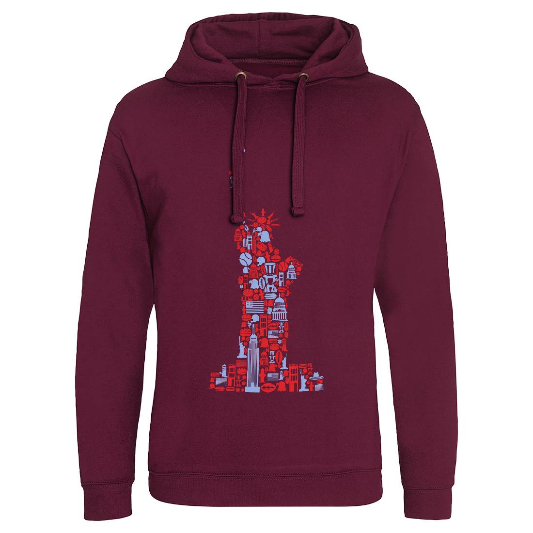 Liberty Mens Hoodie Without Pocket American B058