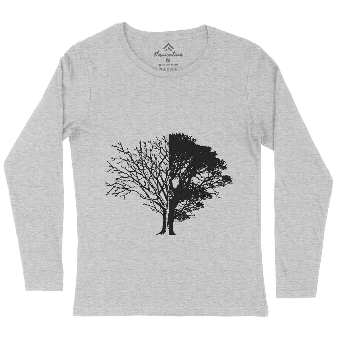 Life And Death Womens Long Sleeve T-Shirt Nature B059