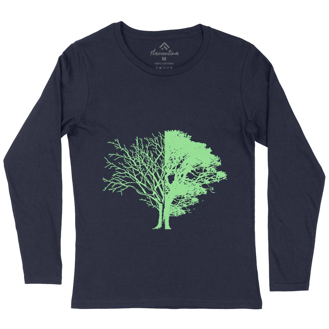 Life And Death Womens Long Sleeve T-Shirt Nature B059