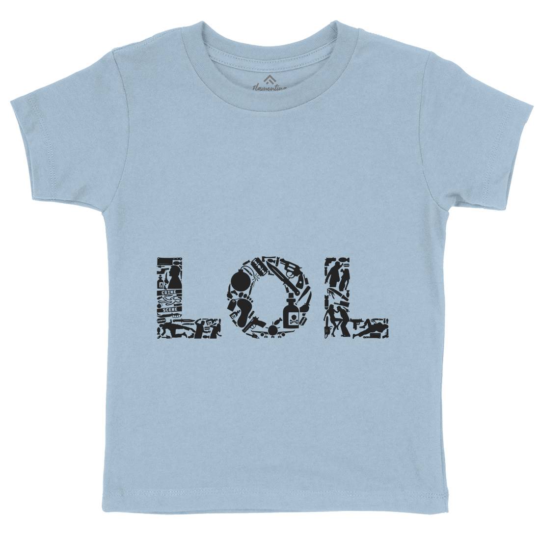 Lol Kids Crew Neck T-Shirt Retro B060
