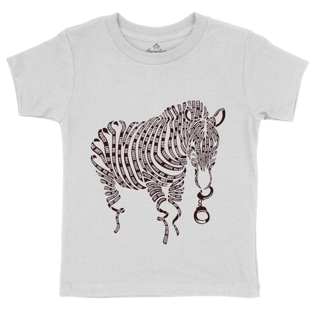Nature Of Crime Kids Organic Crew Neck T-Shirt Animals B062