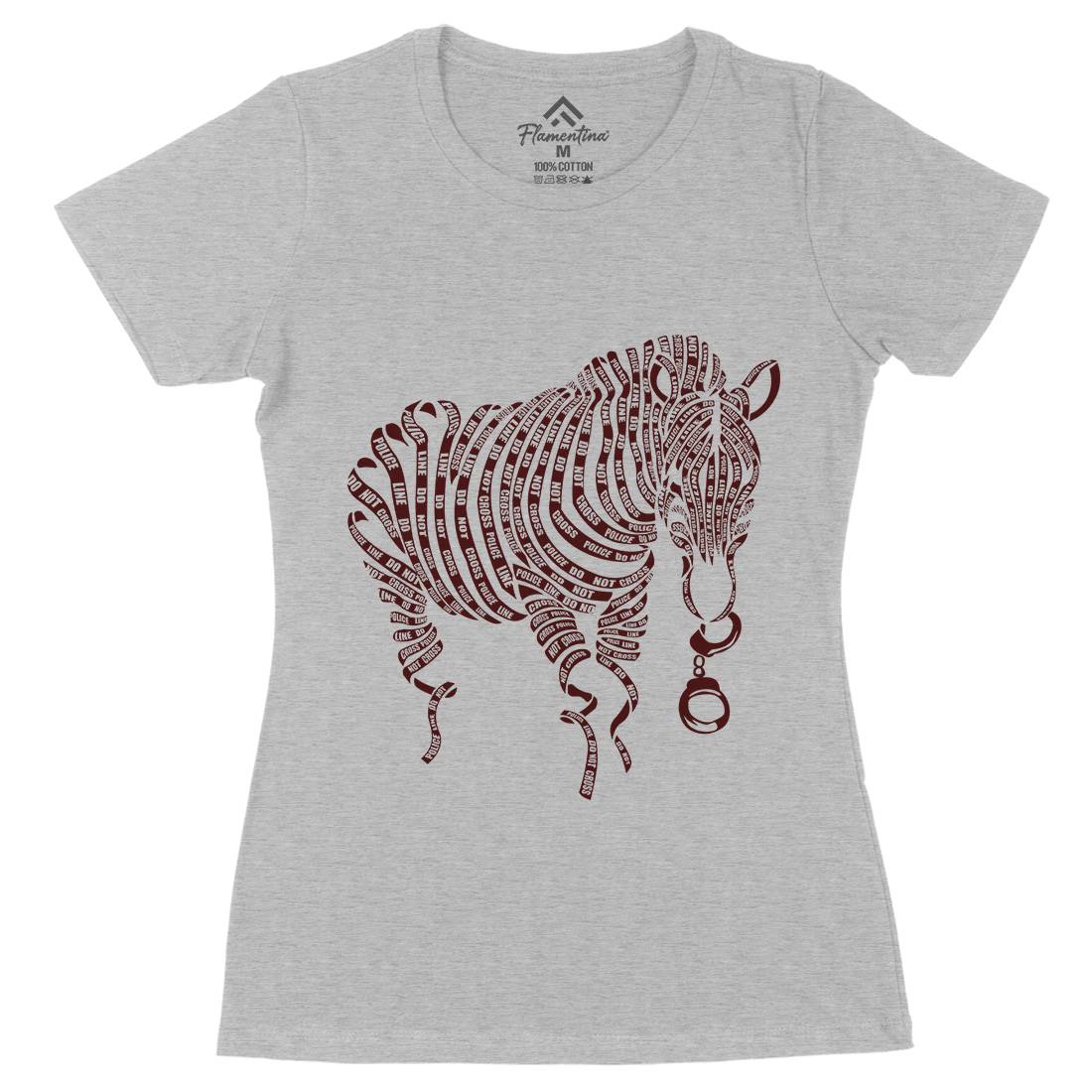 Nature Of Crime Womens Organic Crew Neck T-Shirt Animals B062