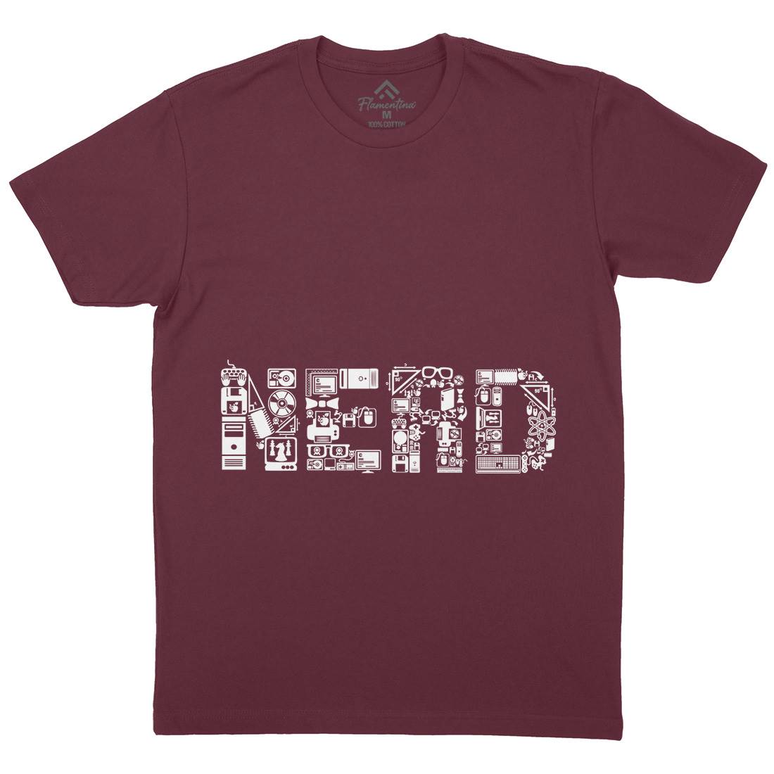 Nerd Mens Crew Neck T-Shirt Geek B063