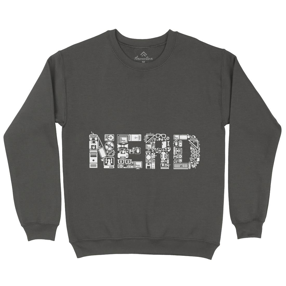 Nerd Mens Crew Neck Sweatshirt Geek B063