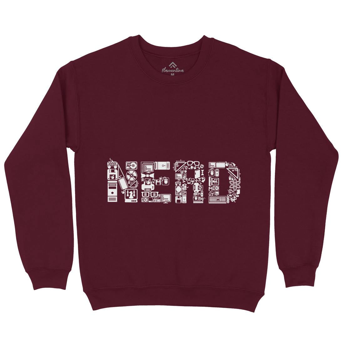 Nerd Mens Crew Neck Sweatshirt Geek B063