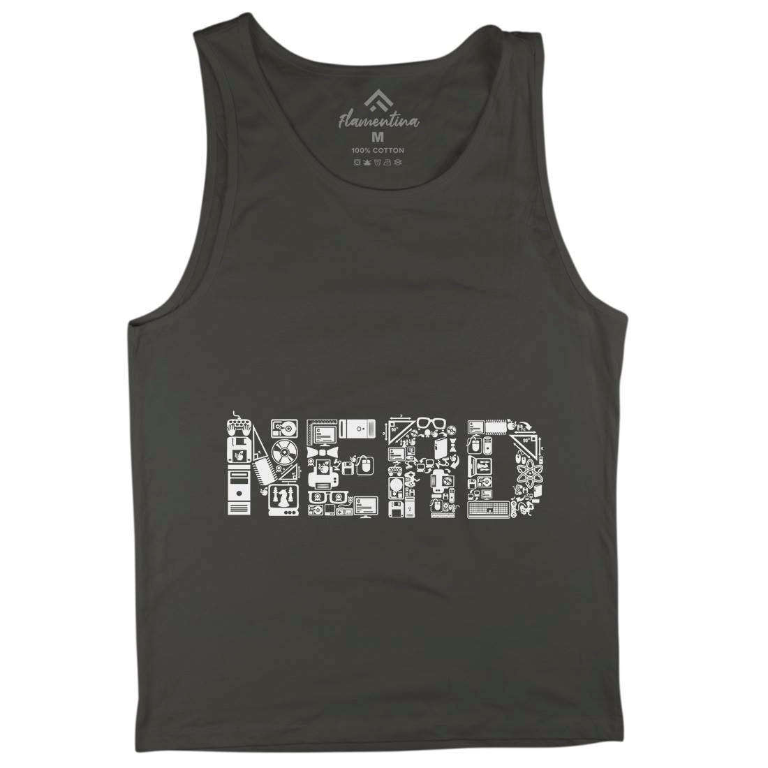 Nerd Mens Tank Top Vest Geek B063
