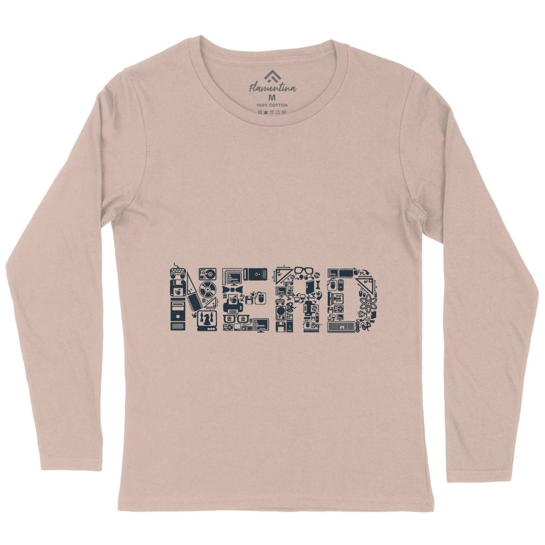 Nerd Womens Long Sleeve T-Shirt Geek B063