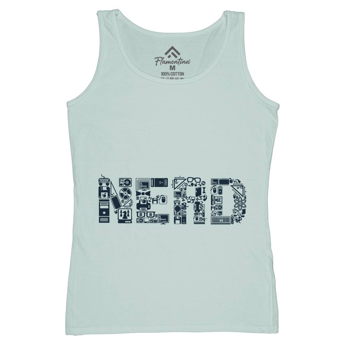 Nerd Womens Organic Tank Top Vest Geek B063