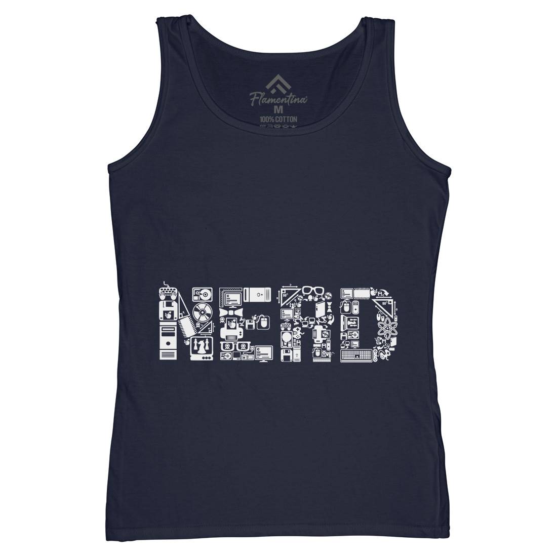 Nerd Womens Organic Tank Top Vest Geek B063