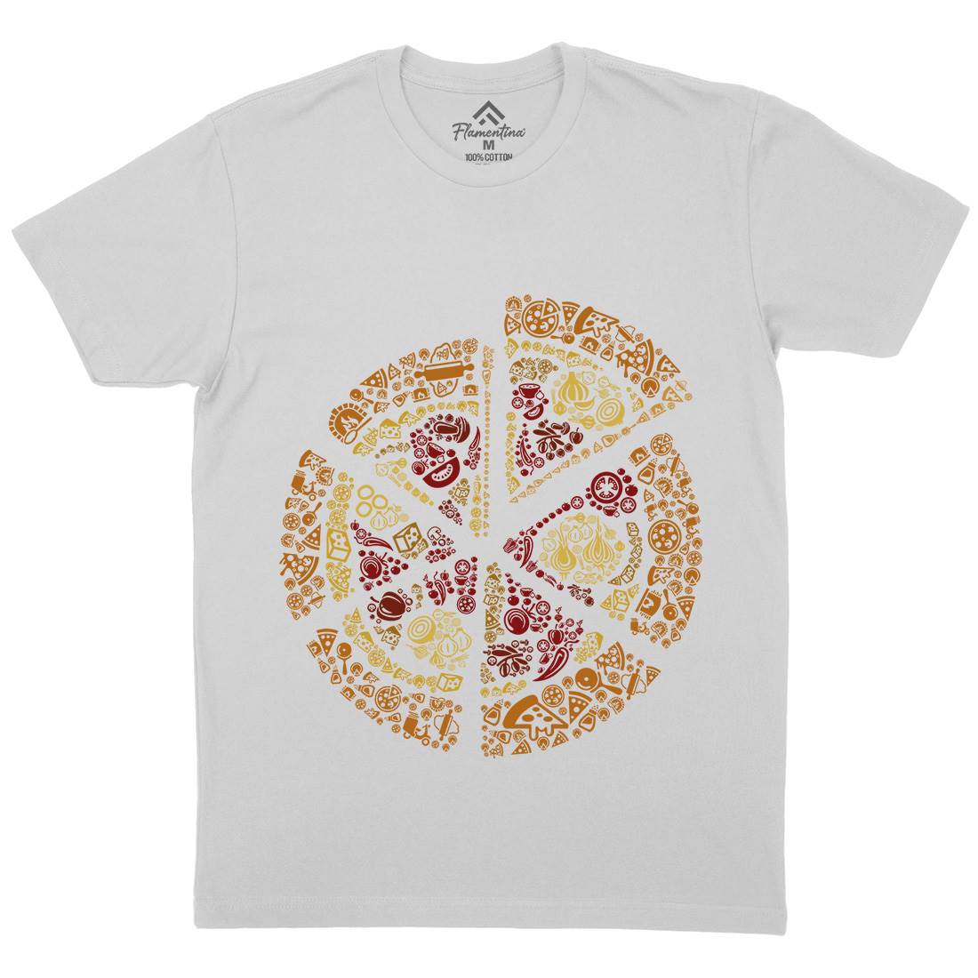 Pizza Mens Crew Neck T-Shirt Food B065