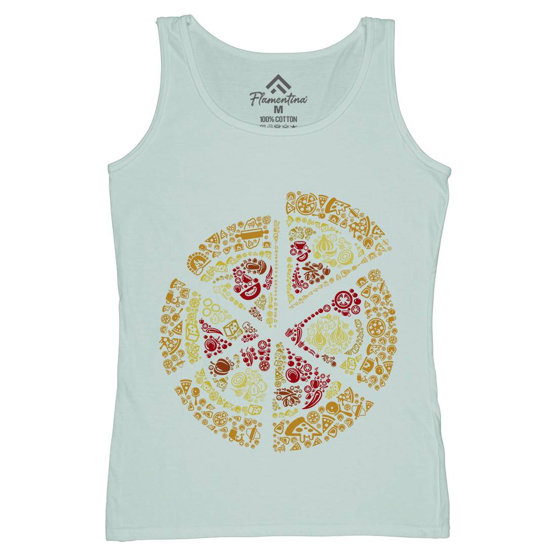 Pizza Womens Organic Tank Top Vest Food B065