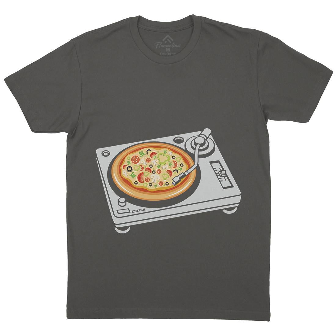 Pizza Scratch Mens Crew Neck T-Shirt Food B067