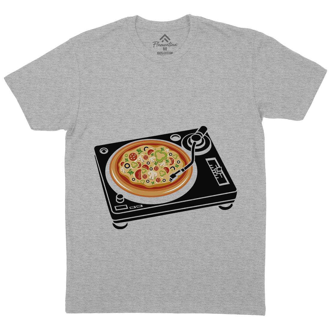 Pizza Scratch Mens Crew Neck T-Shirt Food B067