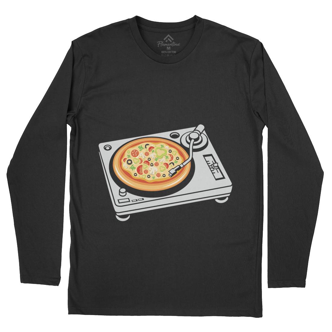 Pizza Scratch Mens Long Sleeve T-Shirt Food B067