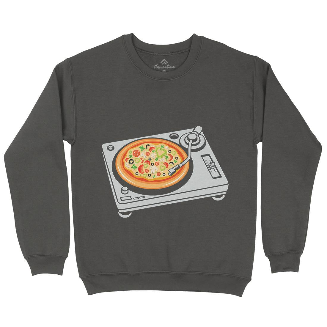 Pizza Scratch Mens Crew Neck Sweatshirt Food B067