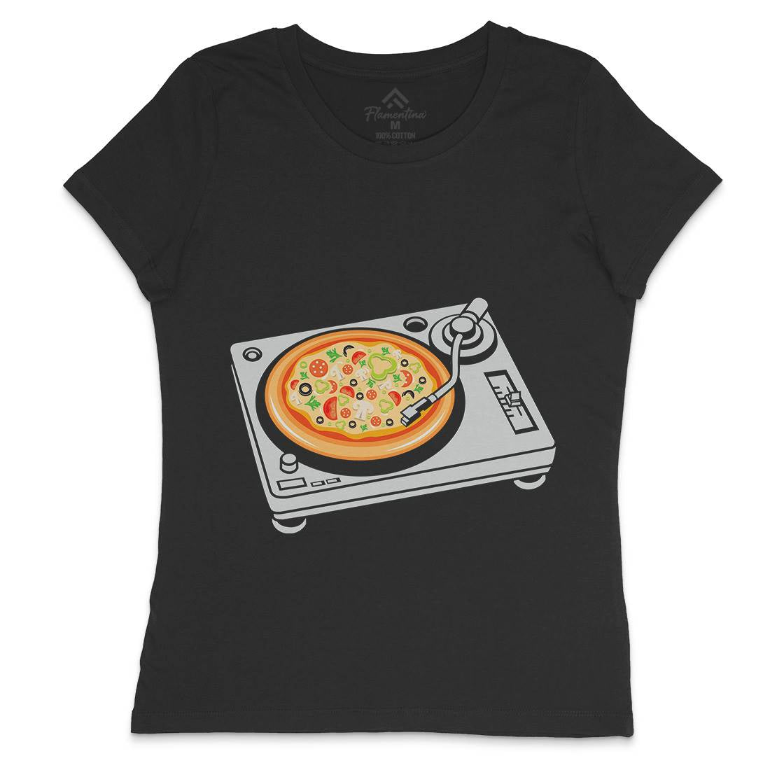 Pizza Scratch Womens Crew Neck T-Shirt Food B067