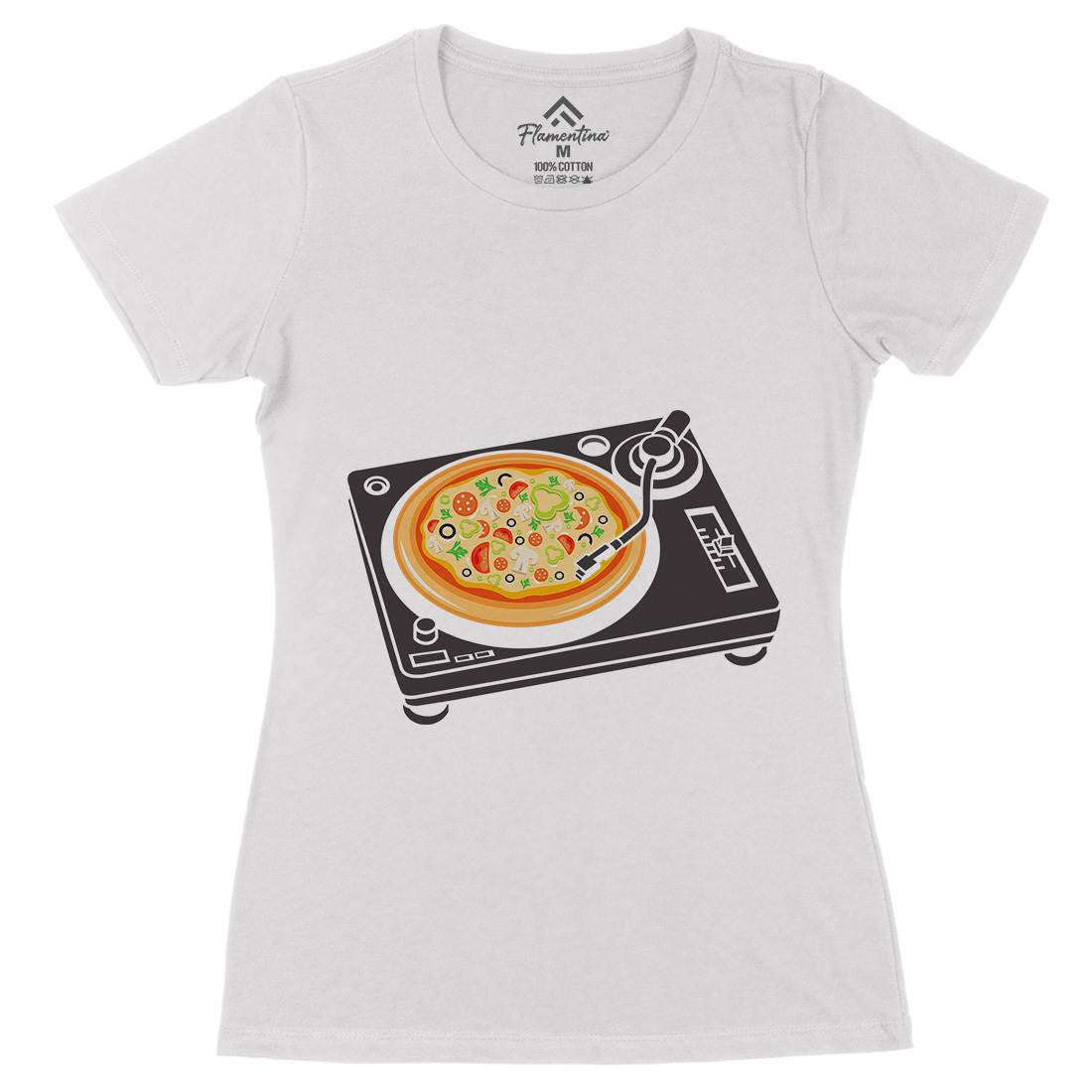Pizza Scratch Womens Organic Crew Neck T-Shirt Food B067