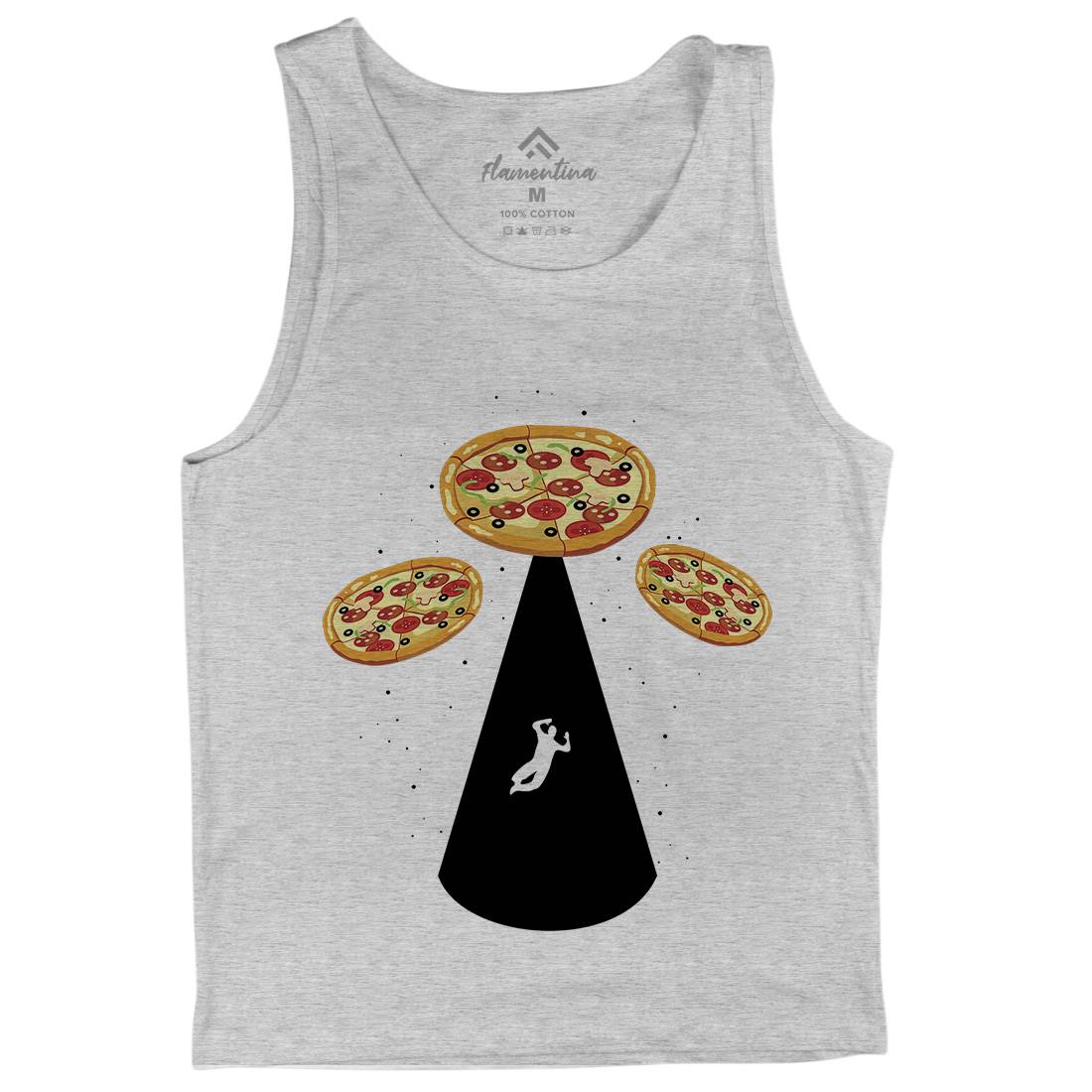 Pizza Ufo Mens Tank Top Vest Food B068
