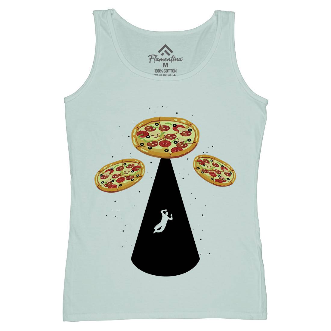 Pizza Ufo Womens Organic Tank Top Vest Food B068