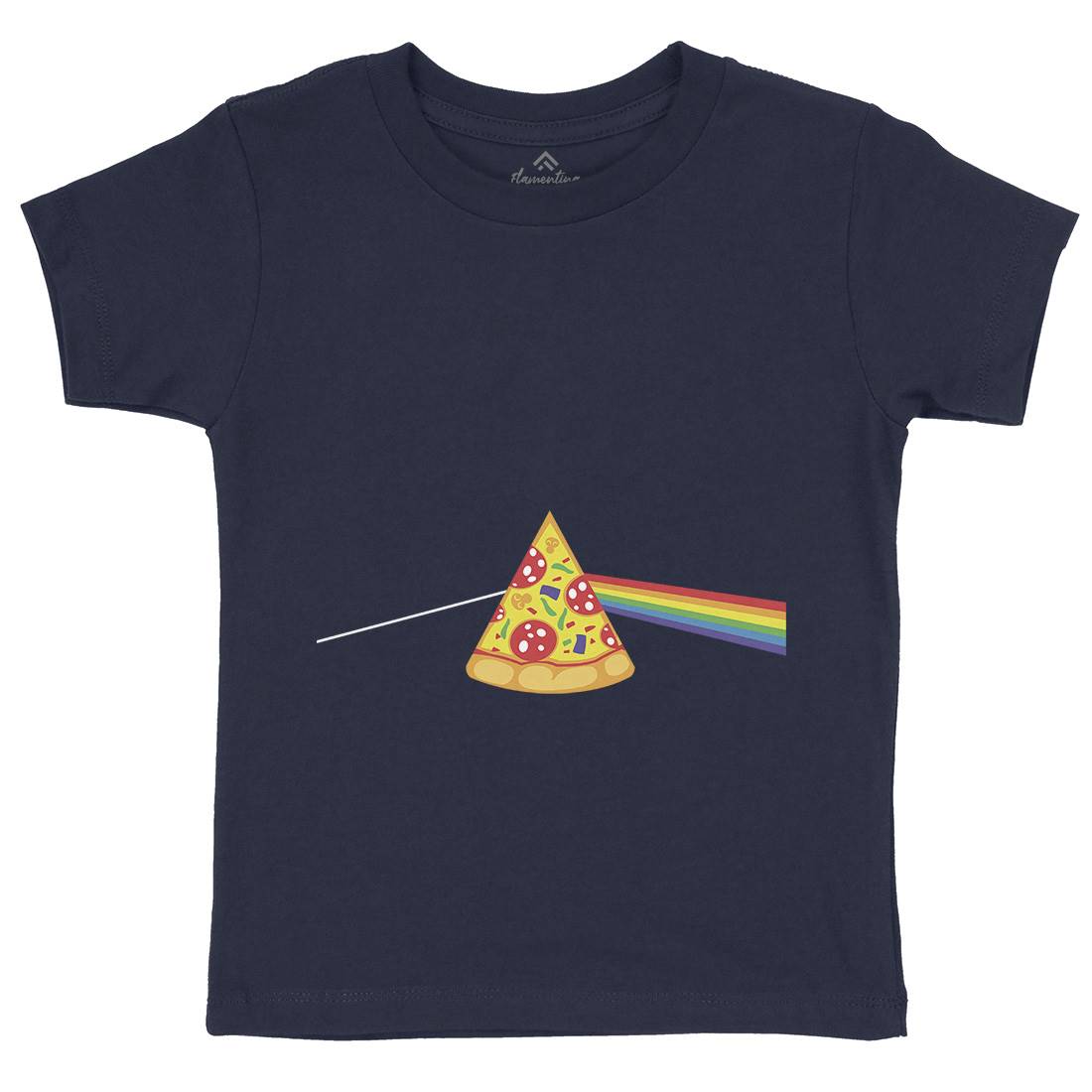 Pizza Prism Kids Crew Neck T-Shirt Food B069