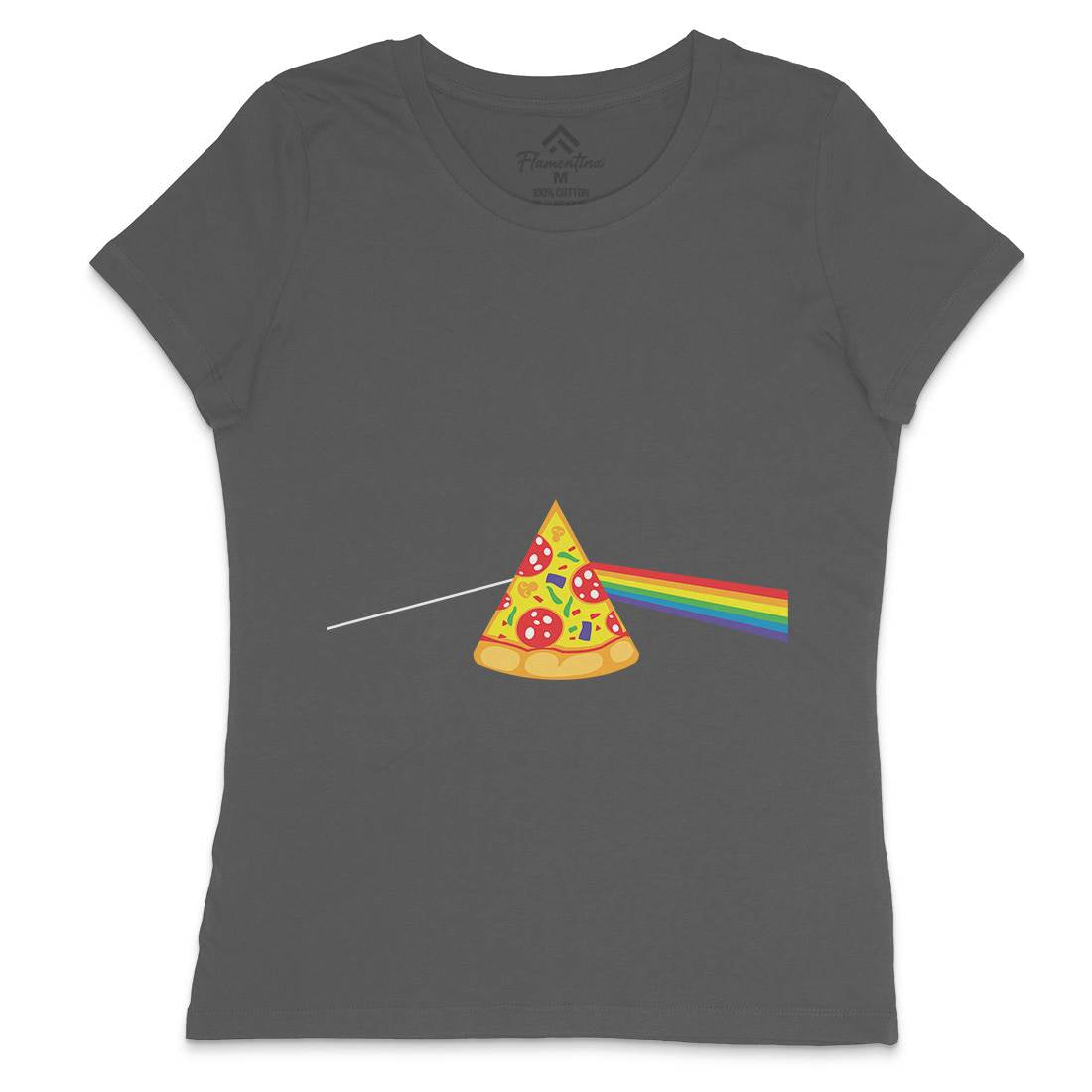 Pizza Prism Womens Crew Neck T-Shirt Food B069